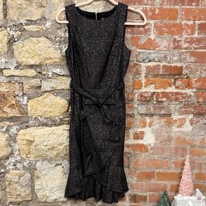 Calvin Klein Elegant Black and Gold Women's Dress